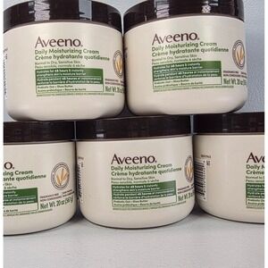 6 Pk Aveeno Daily Moisturizing Cream 20oz Sensitive Skin Hydrates Fragrance Free
